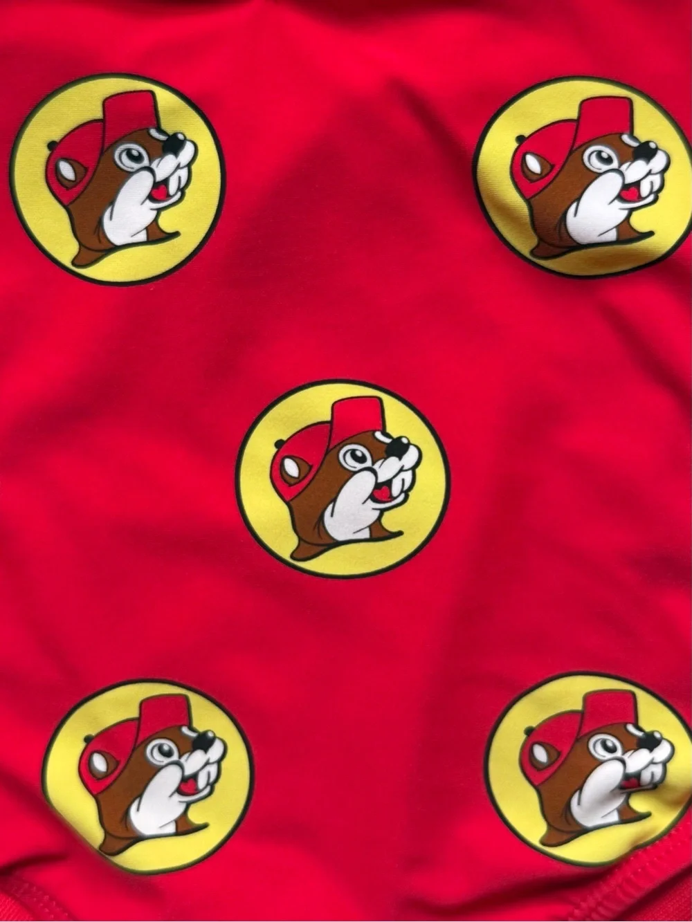 Buc-ees Girls Logo Mascot One-Piece Swimsuit - Size 3T